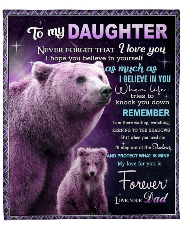 To my Daughter Fleece Blanket Sherpa Blanket