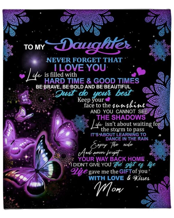 To my Daughter Fleece Blanket Sherpa Blanket