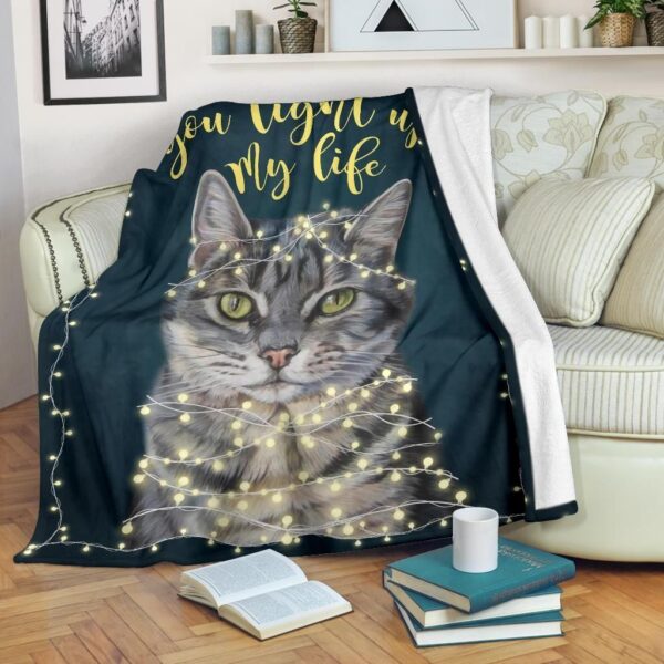 Cat Fleece Blanket Sherpa Blanket