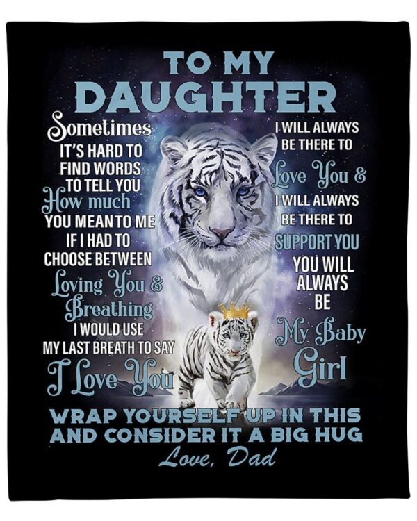 To my Daughter Fleece Blanket Sherpa Blanket