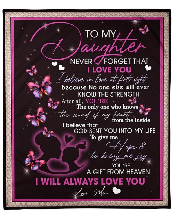 To my Daughter Fleece Blanket Sherpa Blanket