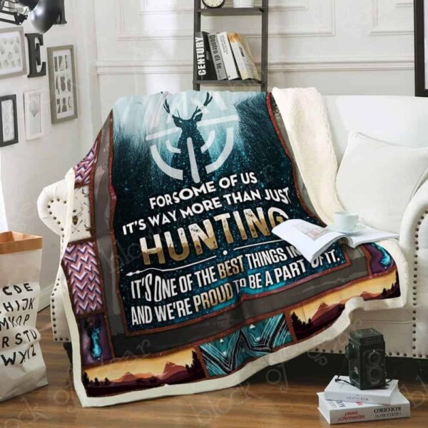 Deer Hunting Fleece Blanket Sherpa Blanket