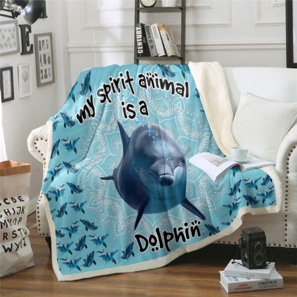 Dolphin Fleece Blanket Sherpa Blanket