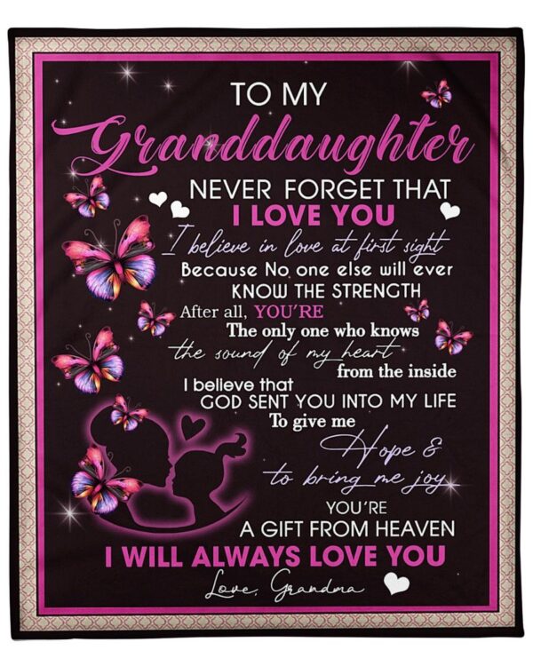 To my Granddaughter Fleece Blanket Sherpa Blanket