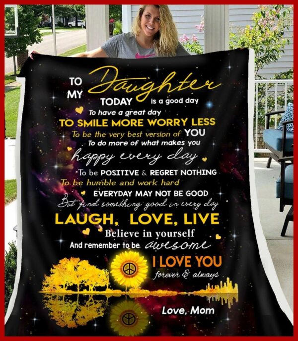 Daughter Fleece Blanket Sherpa Blanket