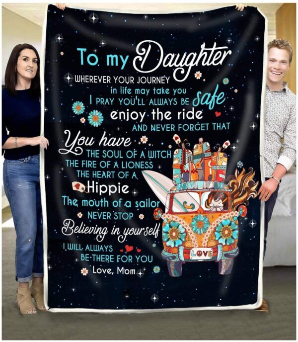 Daughter Fleece Blanket Sherpa Blanket