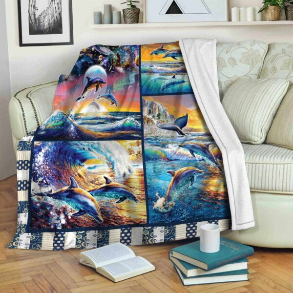 Dolphin Fleece Blanket Sherpa Blanket