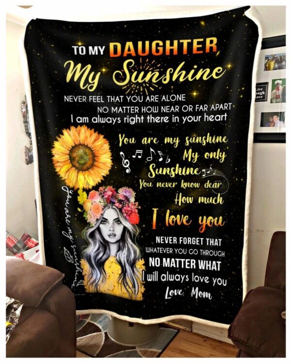 Daughter Fleece Blanket Sherpa Blanket