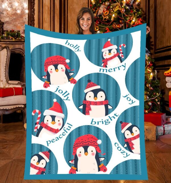 Penguin Fleece Blanket Sherpa Blanket