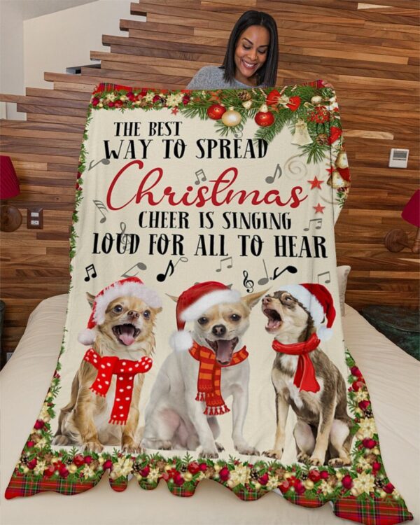 Chihuahua Way to spread Fleece Blanket Sherpa Blanket