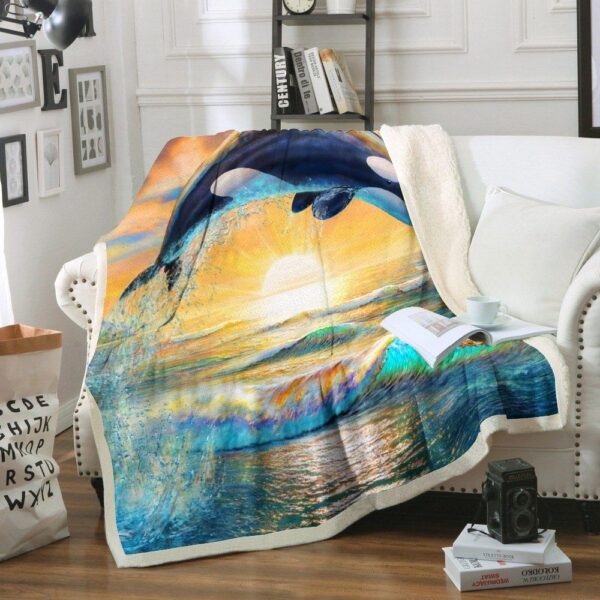 Dolphin Fleece Blanket Sherpa Blanket