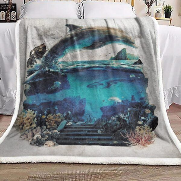 Dolphin Fleece Blanket Sherpa Blanket