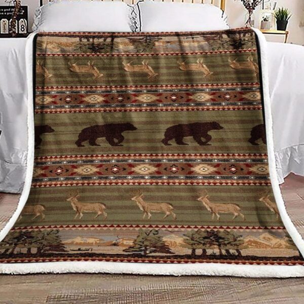 Hunting Fleece Blanket Sherpa Blanket