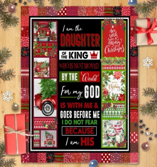 I Am The Daughter Of The King Fleece Blanket Sherpa Blanket