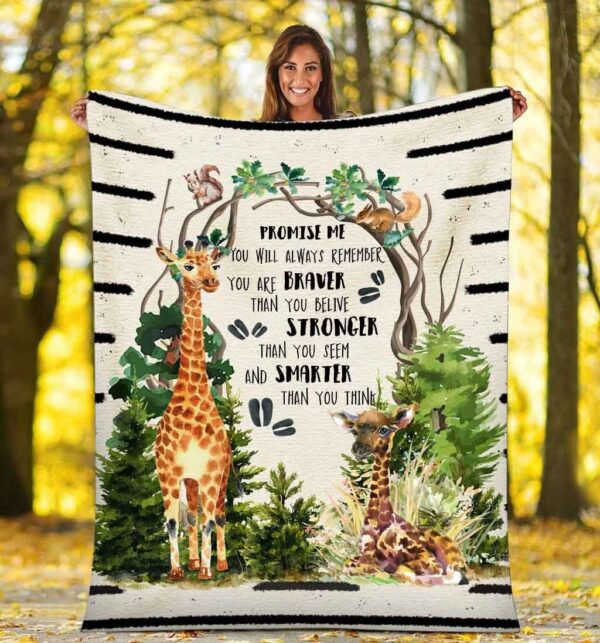 Giraffe Fleece Blanket Sherpa Blanket