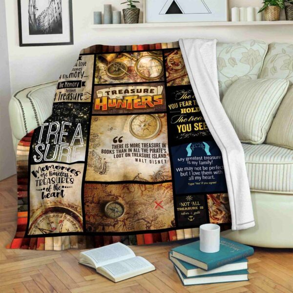 Treasure Hunting Fleece Blanket Sherpa Blanket