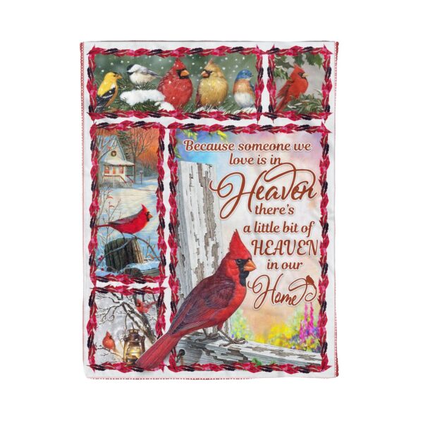 Cardinal Fleece Blanket Sherpa Blanket