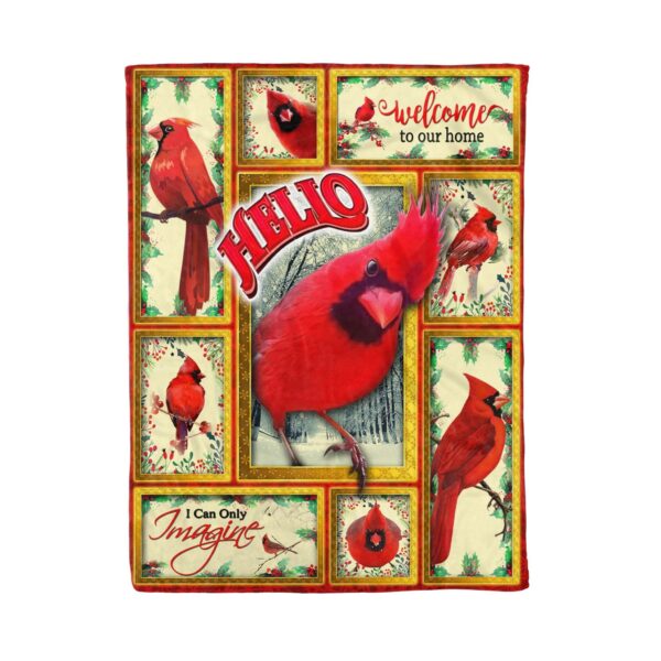 Cardinal Fleece Blanket Sherpa Blanket