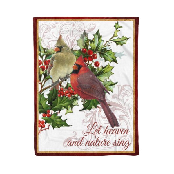 Cardinal Fleece Blanket Sherpa Blanket