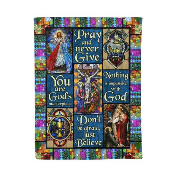 God Fleece Blanket Sherpa Blanket