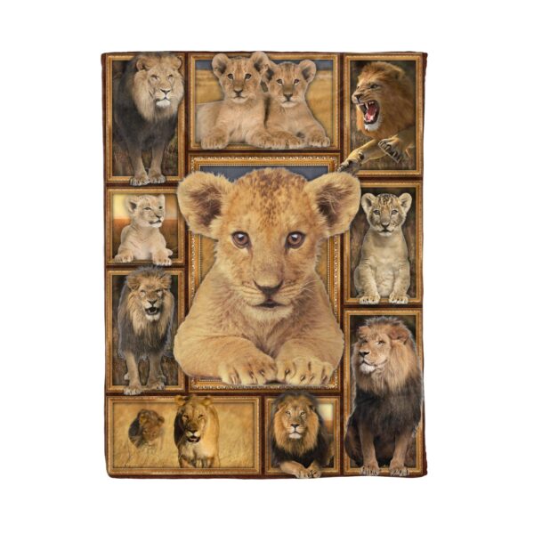 Lion Fleece Blanket Sherpa Blanket