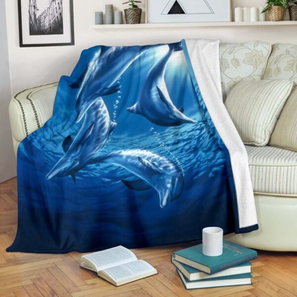 Dolphin Fleece Blanket Sherpa Blanket