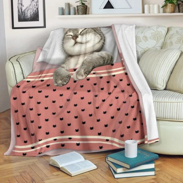 Cat Fleece Blanket Sherpa Blanket