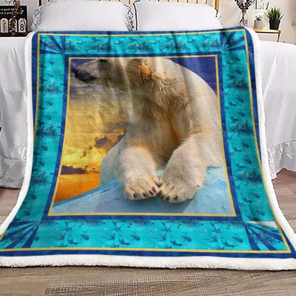 Polar Bear Dolphin Fleece Blanket Sherpa Blanket
