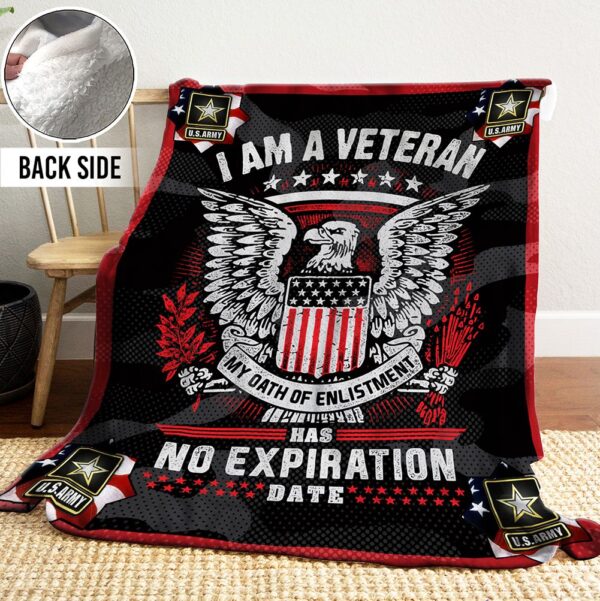 Veteran Fleece Blanket Sherpa Blanket