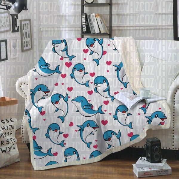 Dolphin Fleece Blanket Sherpa Blanket