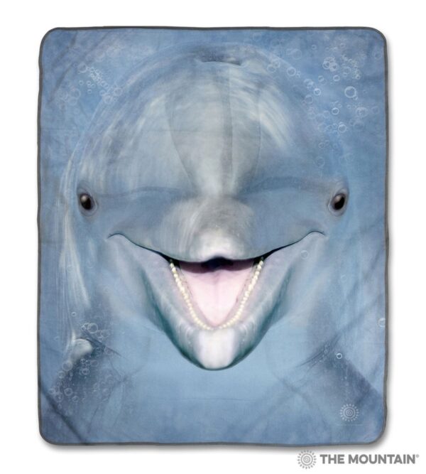 Dolphin Face Fleece Blanket Sherpa Blanket