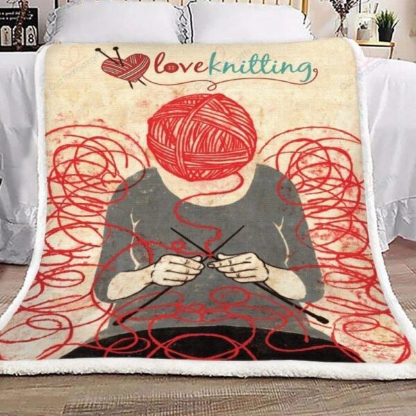 Knitting Fleece Blanket Sherpa Blanket