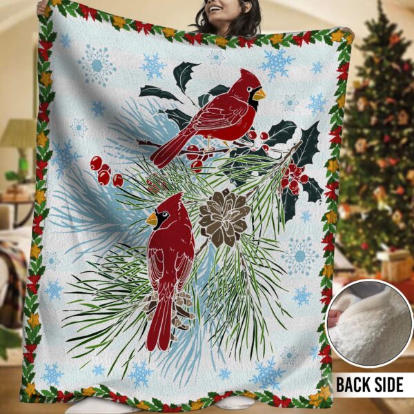 Cardinals Fleece Blanket Sherpa Blanket