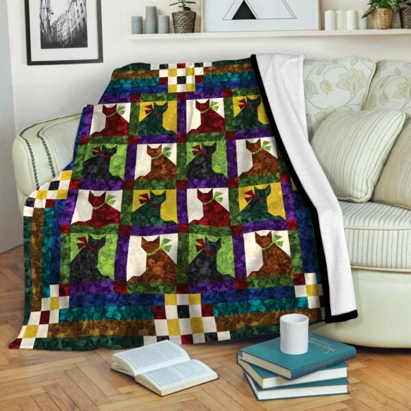 Cat Fleece Blanket Sherpa Blanket