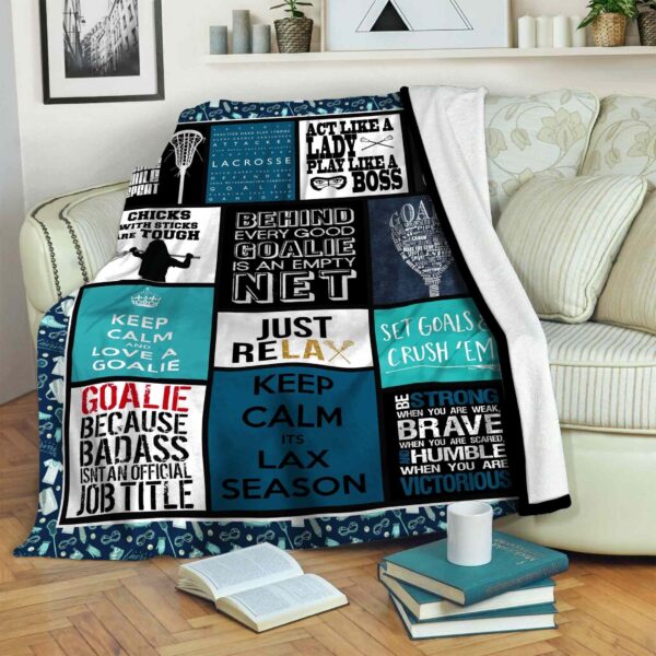 Lacrosse Fleece Blanket Sherpa Blanket