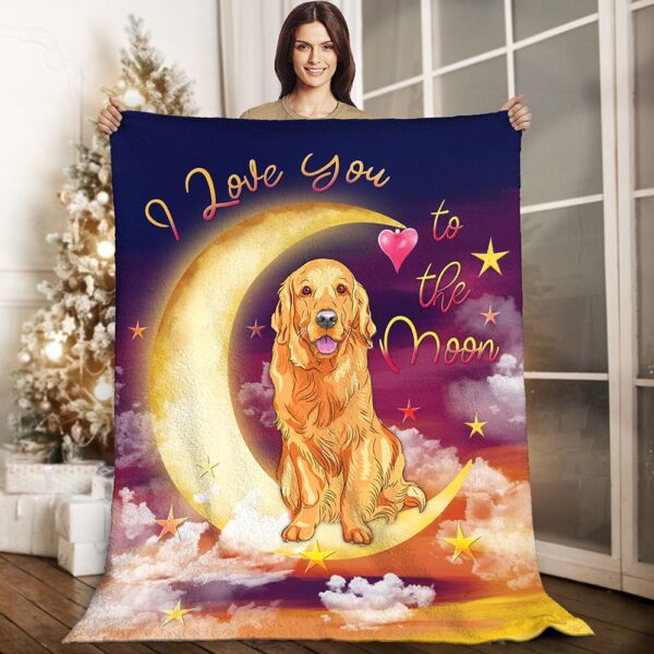 Golden Retriever Fleece Blanket Sherpa Blanket