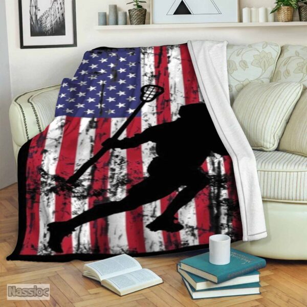 Lacrosse Fleece Blanket Sherpa Blanket