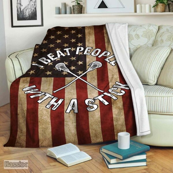 Lacrosse Fleece Blanket Sherpa Blanket