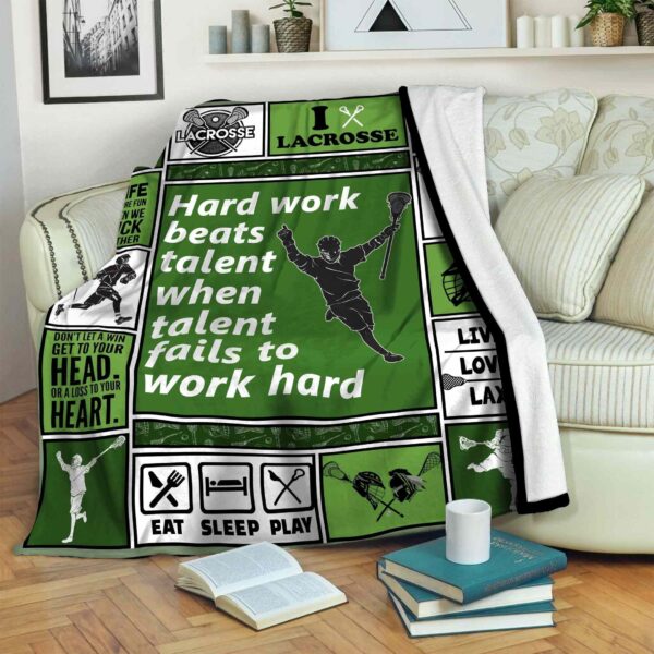 Lacrosse Fleece Blanket Sherpa Blanket