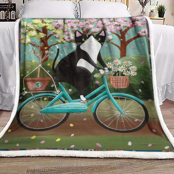 Cat Fleece Blanket Sherpa Blanket