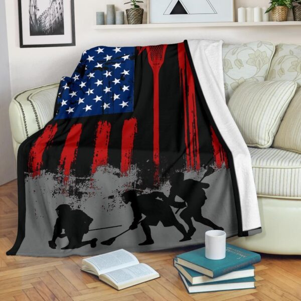 Lacrosse Fleece Blanket Sherpa Blanket