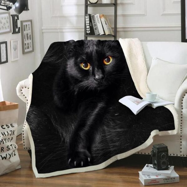 Cat Fleece Blanket Sherpa Blanket