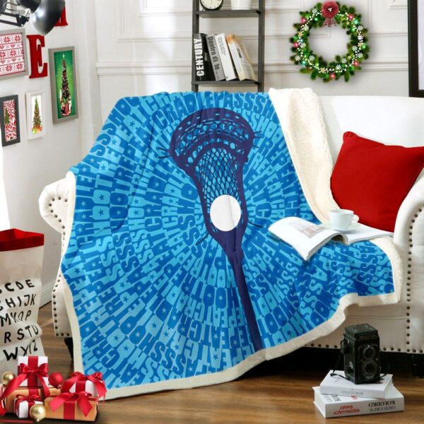 Lacrosse Fleece Blanket Sherpa Blanket