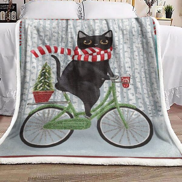 Cat Fleece Blanket Sherpa Blanket
