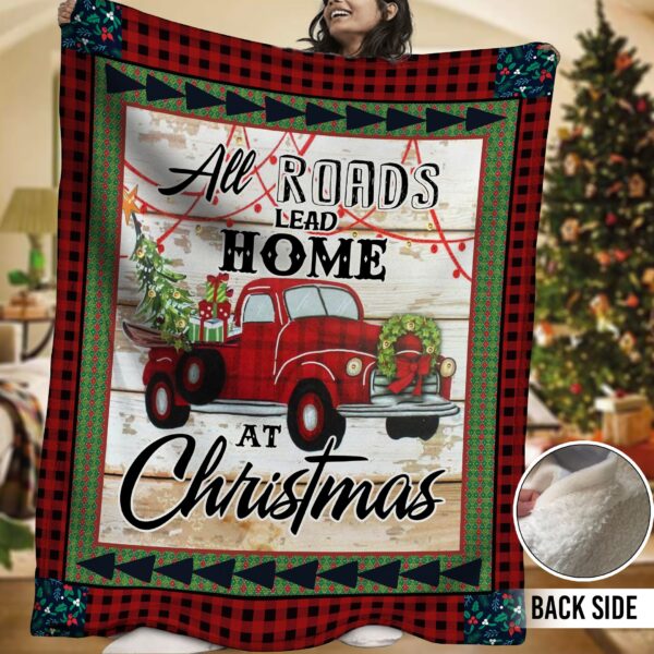 Truck Fleece Blanket Sherpa Blanket