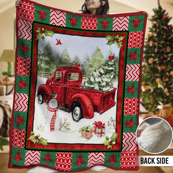 Truck Fleece Blanket Sherpa Blanket