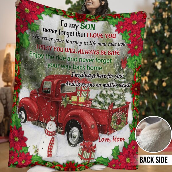 Truck Fleece Blanket Sherpa Blanket