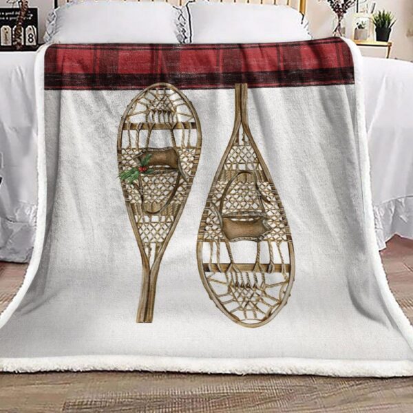 Lacrosse Christmas Fleece Blanket Sherpa Blanket