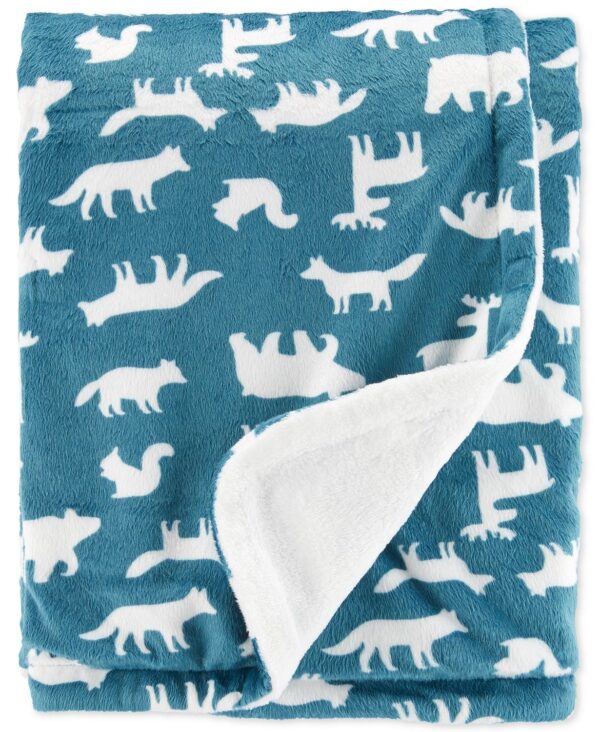 Fox Woodland Fleece Blanket Sherpa Blanket
