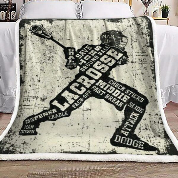 Lacrosse Fleece Blanket Sherpa Blanket